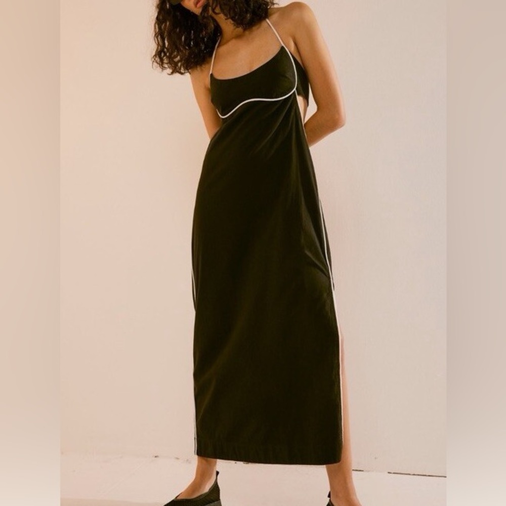 Free People Black Backless Dress